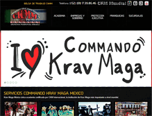 Tablet Screenshot of commandokravmaga.mx